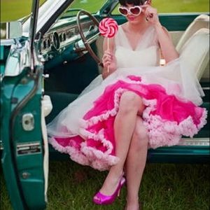 Hot/Light Pink Full Petti Skirt